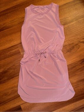 Athleta Lilac Sleeveless Drawstring Dress